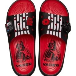 Crocs D Vader Platform Slide Mules in Red
