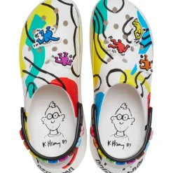 Crocs Hrin Platform Low Heel Clogs in Black