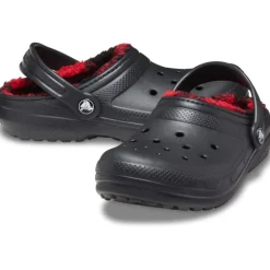 Crocs Lined Mules in Black