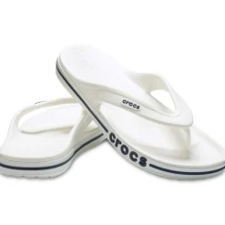 Crocs Mens Bayaband Flip Flop in White