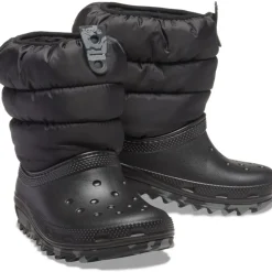Crocs Neo Puff Snowboarding Boots Infants in Black