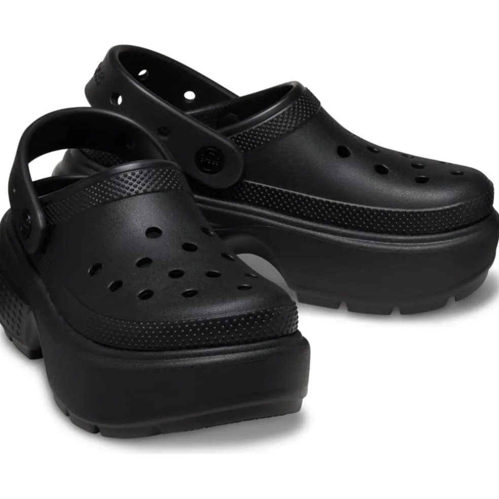 Crocs Platform Mules in Black