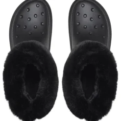 Crocs Stomp Lnd Winter Platform Boots in Black