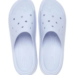 Crocs Stomp Platform Slide Sandals in Purple