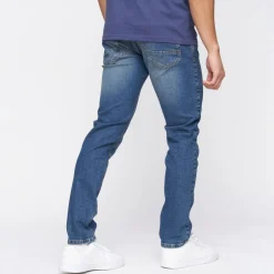 Crosshatch Buraca Slim-Fit Jeans in Blue