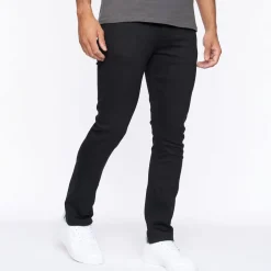 Crosshatch Buraca Slim-Fit Jeans in Black