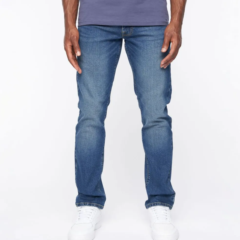 Crosshatch Cadman Straight-Fit Jeans in Blue