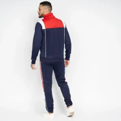 Crosshatch Chinooks Tracksuit in Blue red