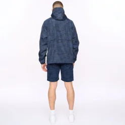 Crosshatch Janscore Allover Print Jacket in Blue