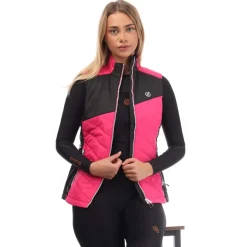 Dare 2b Ascending Lightweight Padded Gilet in Pink black