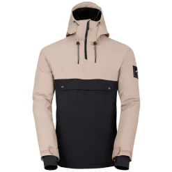 Dare 2b Freeride Overhead Waterproof Ski Jacket in Cream Black