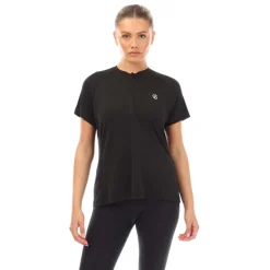 Dare 2b Outdare III Reflective Cycling Jersey in Black