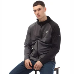 Dare 2b Touring Stretch Hooded Midlayer in Black Grey