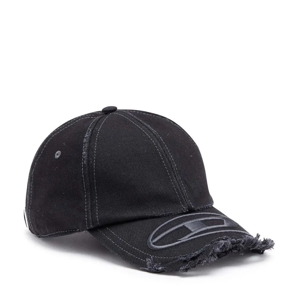 Diesel C-Jarl Cap in Black Grey
