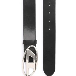 Diesel D Buckle Belt in Black