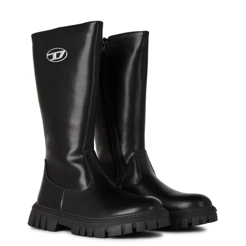 Diesel Hammer Boots in Black