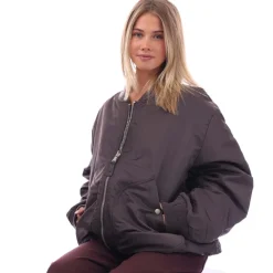 Diesel J-Mattan Reversible Bomber Jacket in Grey