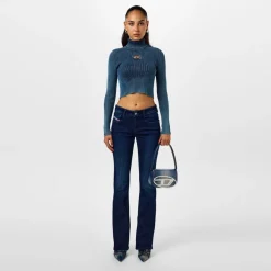 Diesel M Anchor A Ribbed Top in Blue