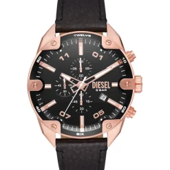 Diesel Plated Stainless Steel Fashion Analogue Quartz Watch in Gold