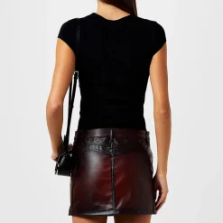 Diesel T Angie Oval D T-Shirt in Black