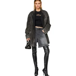 Diesel T Angie Oval D T-Shirt in Black