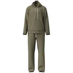 Diesel Umset-Aramis-H Hooded Pyjama Set in Khaki