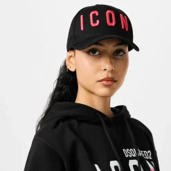 DSquared2 Icon Baseball Cap in Black