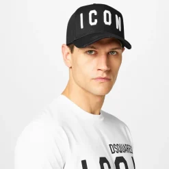 DSquared2 Icon Baseball Cap in Black