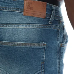 Duck and Cover Doves Slim-Fit Jeans in Blue