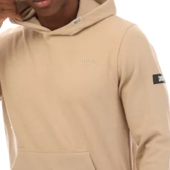 Duck and Cover Hanning Graphic Hoodie in Stone