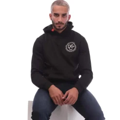 Duck and Cover Mackson Graphic Hoodie in Black