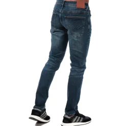 Duck and Cover Overbug Tapered-Fit Jeans in Denim