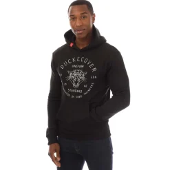 Duck and Cover Raylan Graphic Hoodie in Black