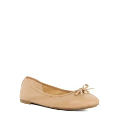 Dune London Ballet Pumps in Brown