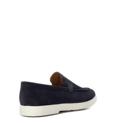Dune London Bentonn Suede Loafers in Navy
