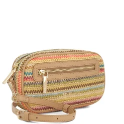Dune London Crossbody Stripe Patterned Handbag with Detachable Strap in Multi