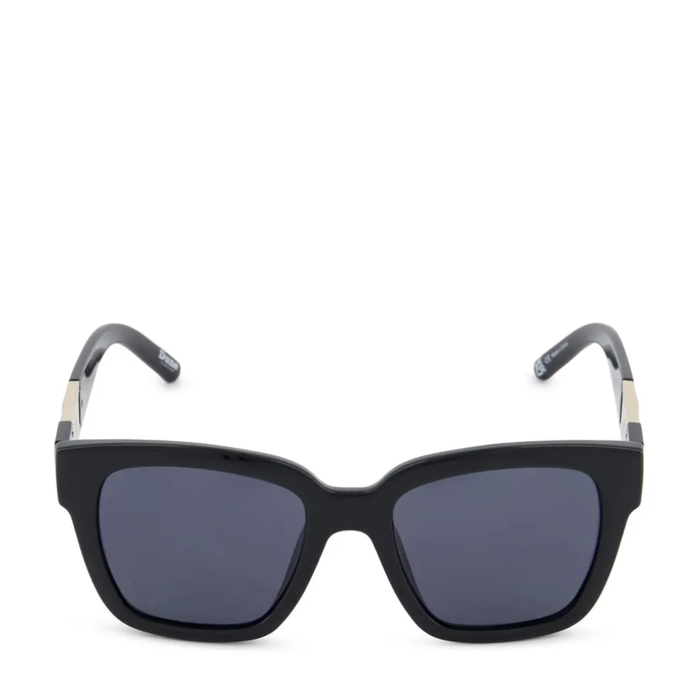 Dune London Gennoa Oversized Monogram Sunglasses in Black