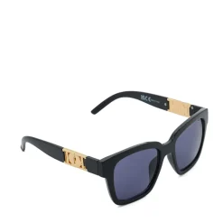 Dune London Gennoa Oversized Monogram Sunglasses in Black