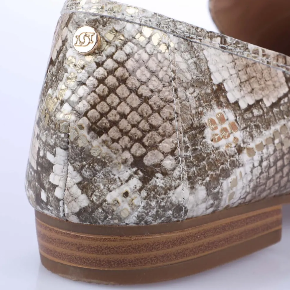 Dune London Georgiee Loafers in Metallic