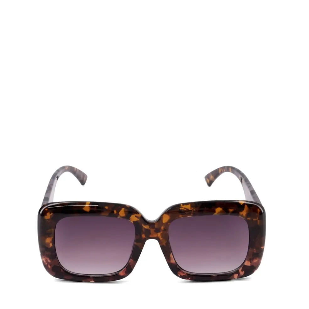Dune London Gigi Colourblock Gradient Lens Tortoise Sunglasses in Tortoiseshell
