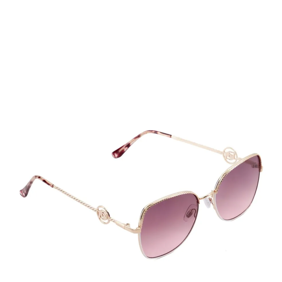 Dune London Gilded Metal Frame Sunglasses in Gold