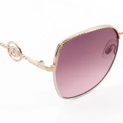 Dune London Gilded Metal Frame Sunglasses in Gold