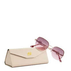 Dune London Gilded Metal Frame Sunglasses in Gold