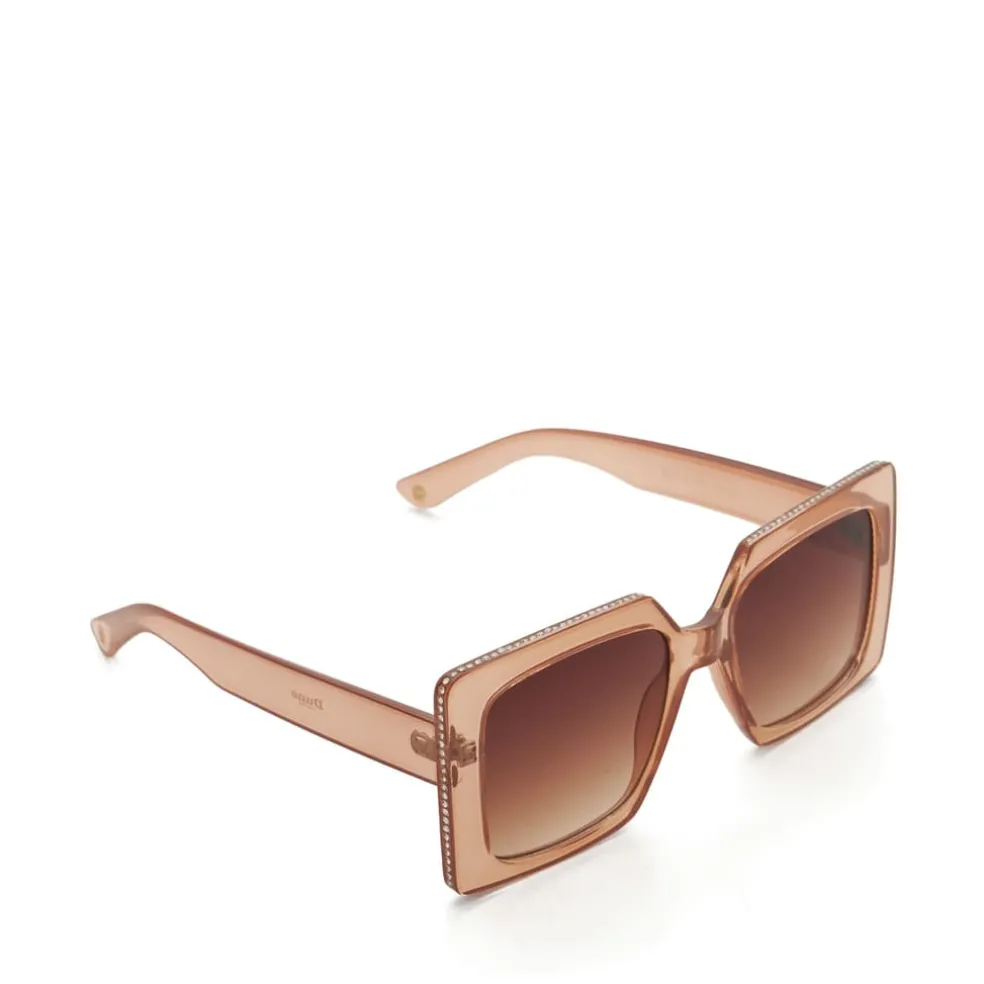 Dune London Glitzy Diamante Frame Sunglasses in Pink