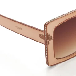 Dune London Glitzy Diamante Frame Sunglasses in Pink