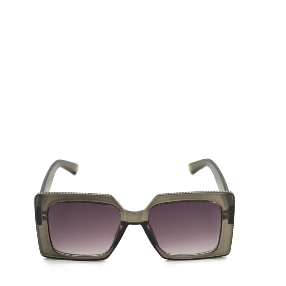 Dune London Glitzy Diamante Frame Sunglasses in Grey