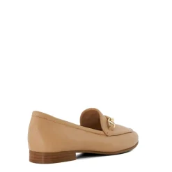 Dune London Grandeur Penny Venetian Loafers in Beige
