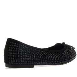 Dune London Hale Bow Detail Ballet Pumps in Black