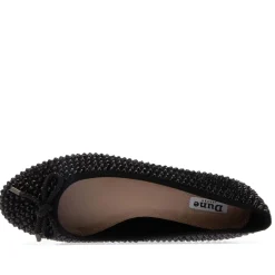 Dune London Hale Bow Detail Ballet Pumps in Black