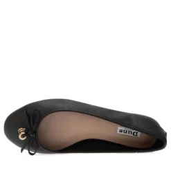 Dune London Harpington Charm Ballerina Flats in Black